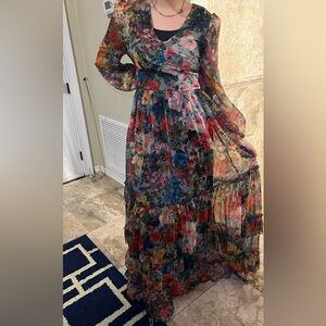 Floral Multicolor Maxi Dress
